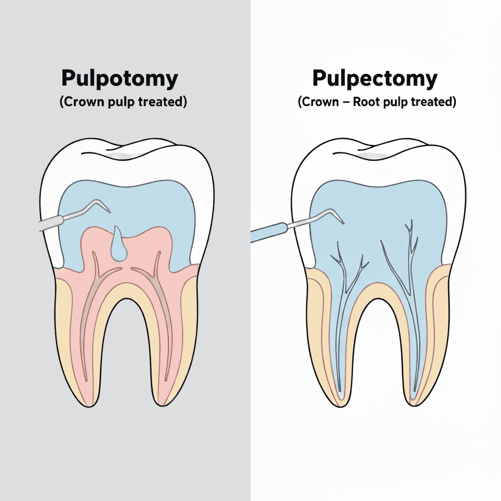 Pulpectomy and Pulpotomy